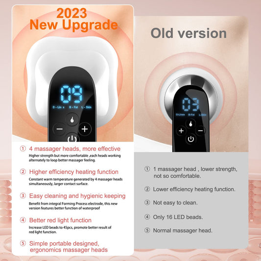 Upgraded Version 4 Massager Heads Cellulite Remover Massager