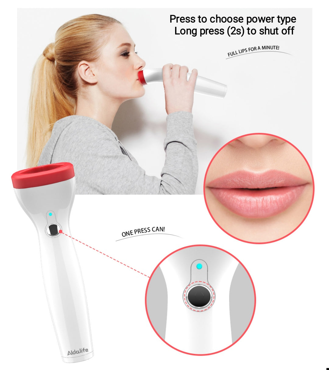 Electric lip plumper automatic lip fuller device 3 level power lip Enhancer