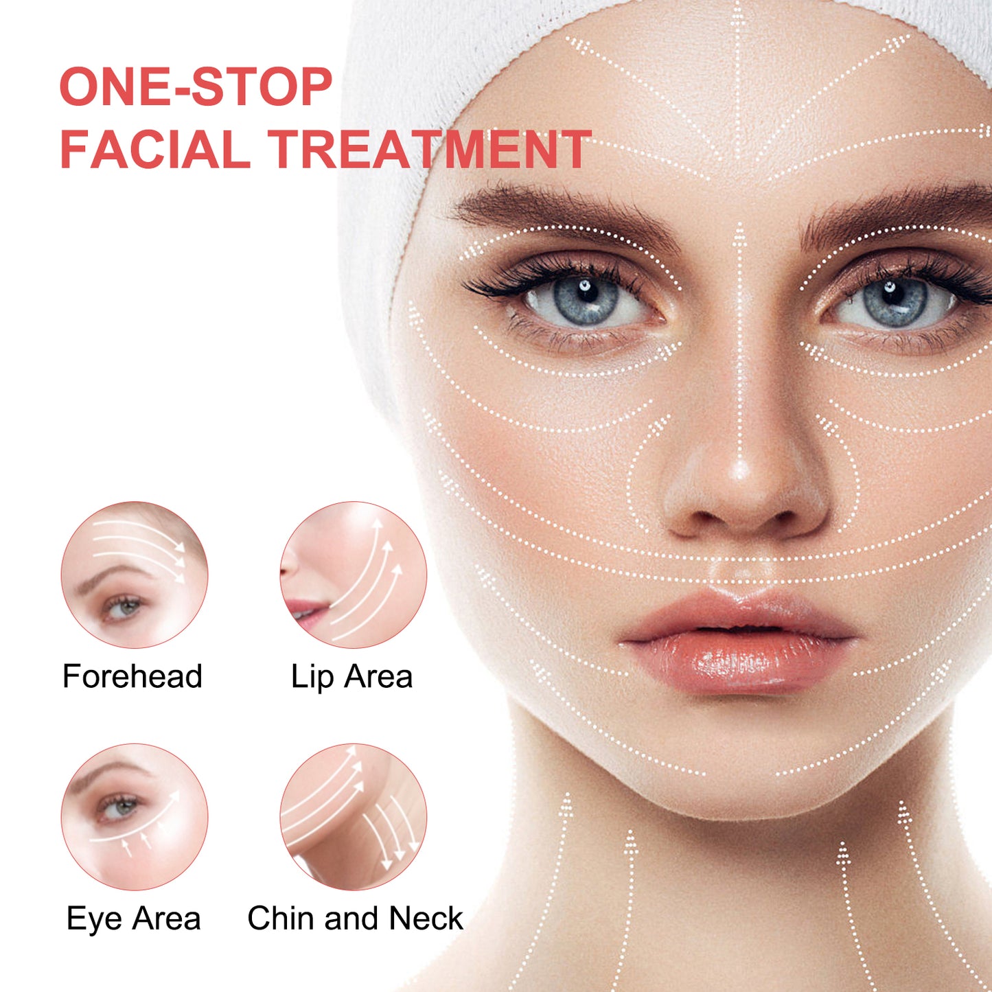 Red Light Therapy Device Face Massager Electric Face Lifting Belly Fat Burner for Women