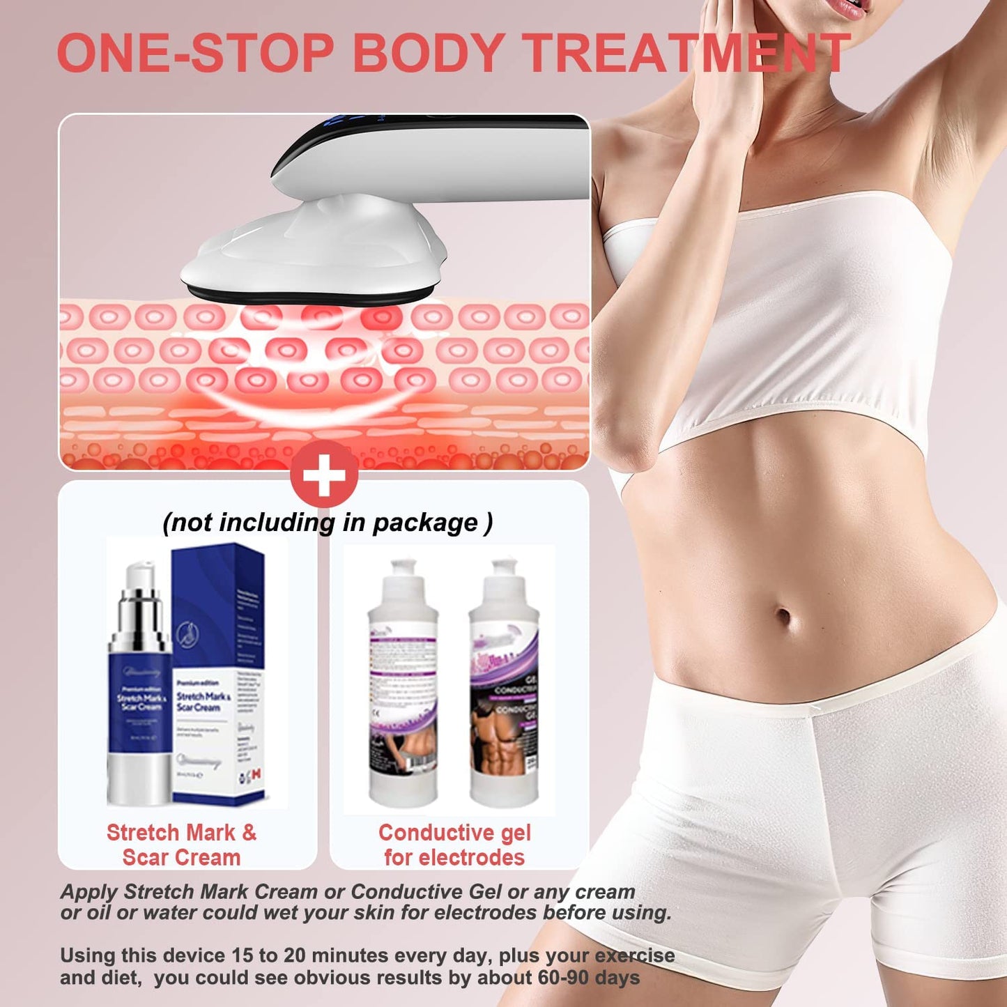 Upgraded Version 4 Massager Heads Cellulite Remover Massager