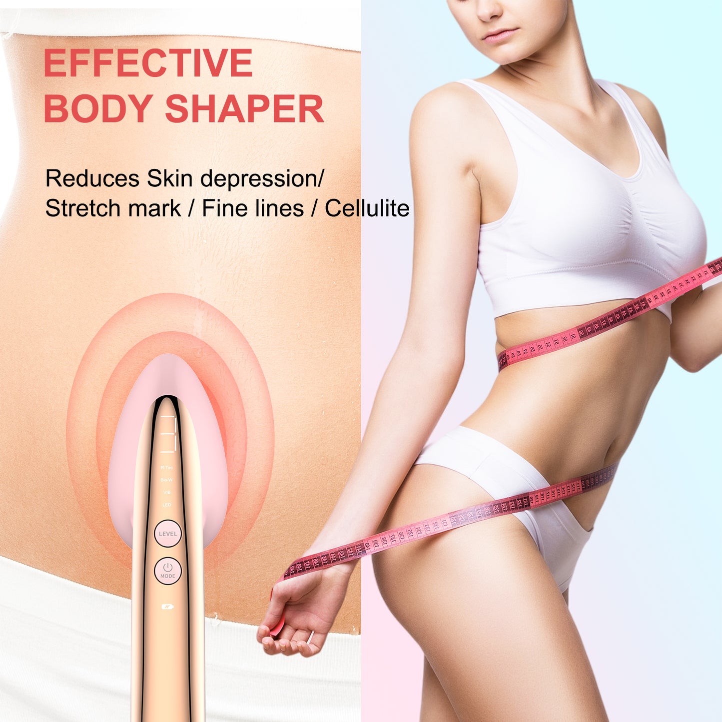 Red Light Therapy Device Face Massager Electric Face Lifting Belly Fat Burner for Women