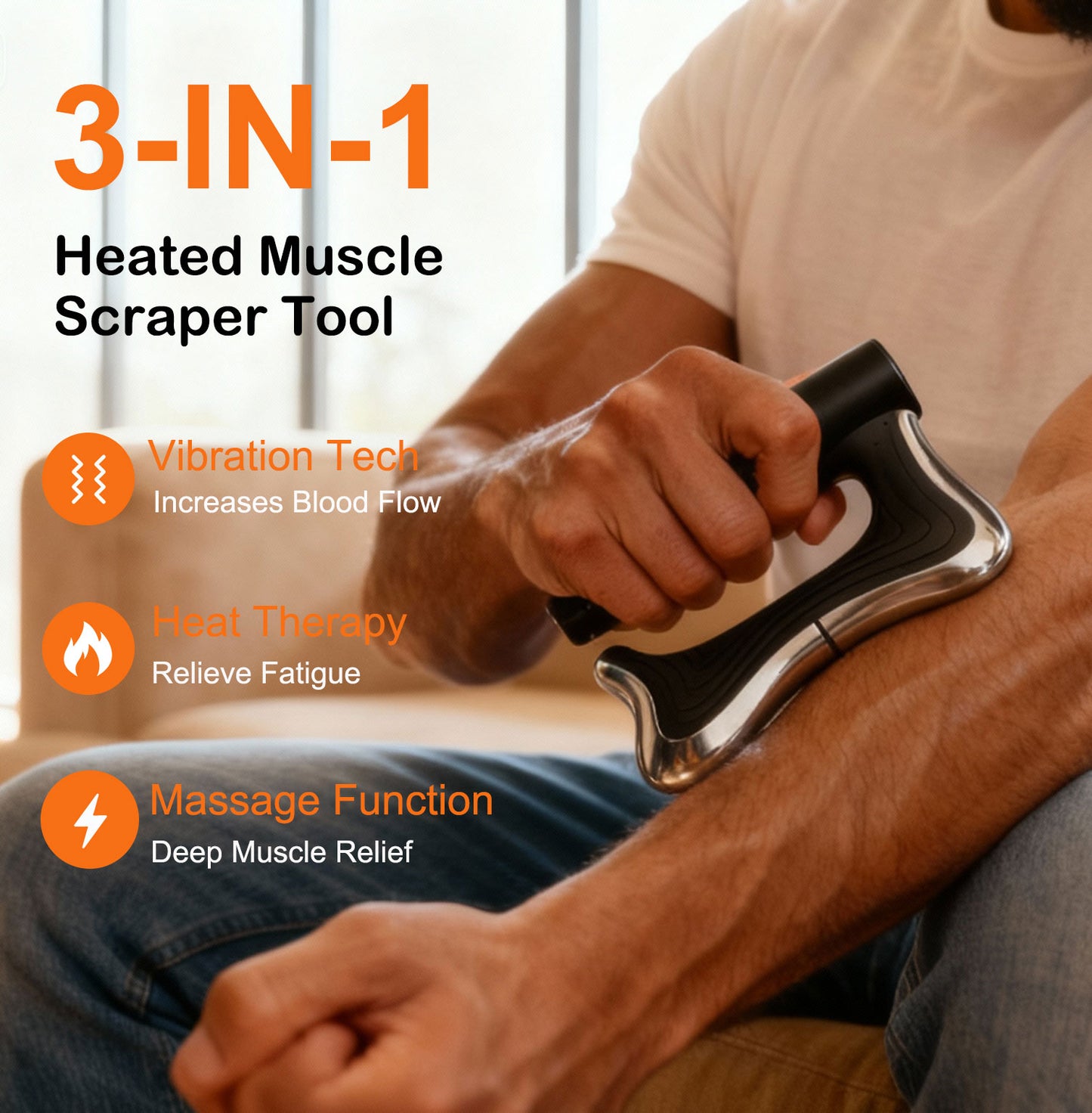 Heated Muscle Scraper Tool –Electric Fascia Knife Massager
