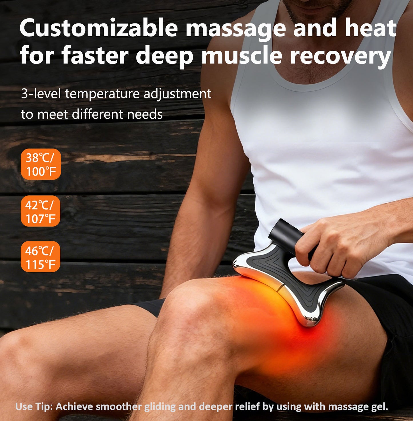 Heated Muscle Scraper Tool –Electric Fascia Knife Massager