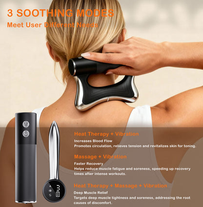 Heated Muscle Scraper Tool –Electric Fascia Knife Massager